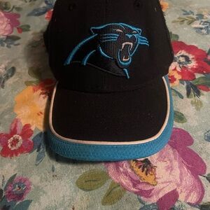 Black and Blue Panther Logo Cap